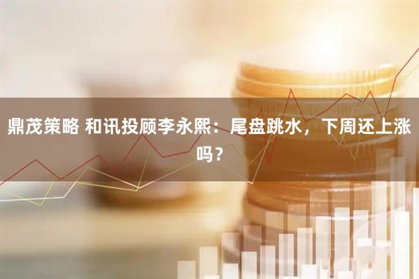 鼎茂策略 和讯投顾李永熙：尾盘跳水，下周还上涨吗？